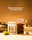 950g Chyawanprash पे  6 Kesuda Palash Soaps भेटस्वरूप