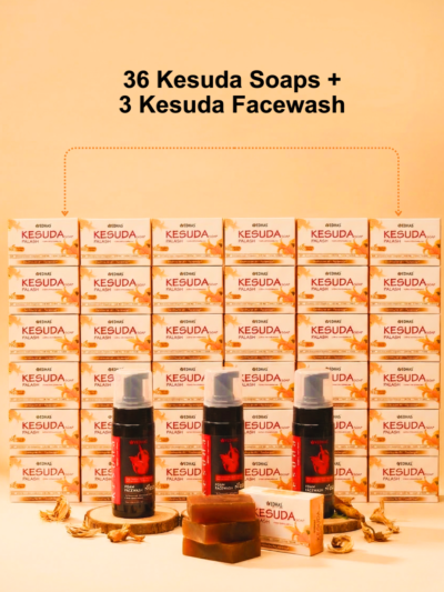 36 Kesuda Soaps + 3 Kesuda Facewash